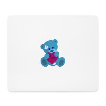 Bear in love - Mouse Pad (horizontal) - white - Front