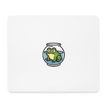 Frosch in der Schüssel - Mousepad (Querformat) - Weiß - Vorne