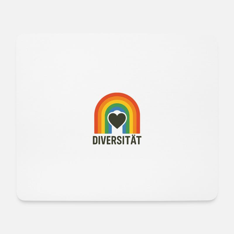 Diversität - Mousepad (Querformat) - Weiß