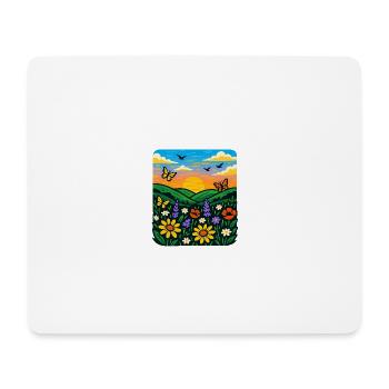 Summer Meadow - Mouse Pad (horizontal) - white - Front