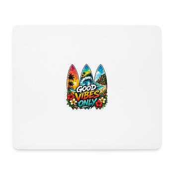 Surf Sun Repead, Aloha Vibes - Mousepad (Querformat) - Weiß - Vorne