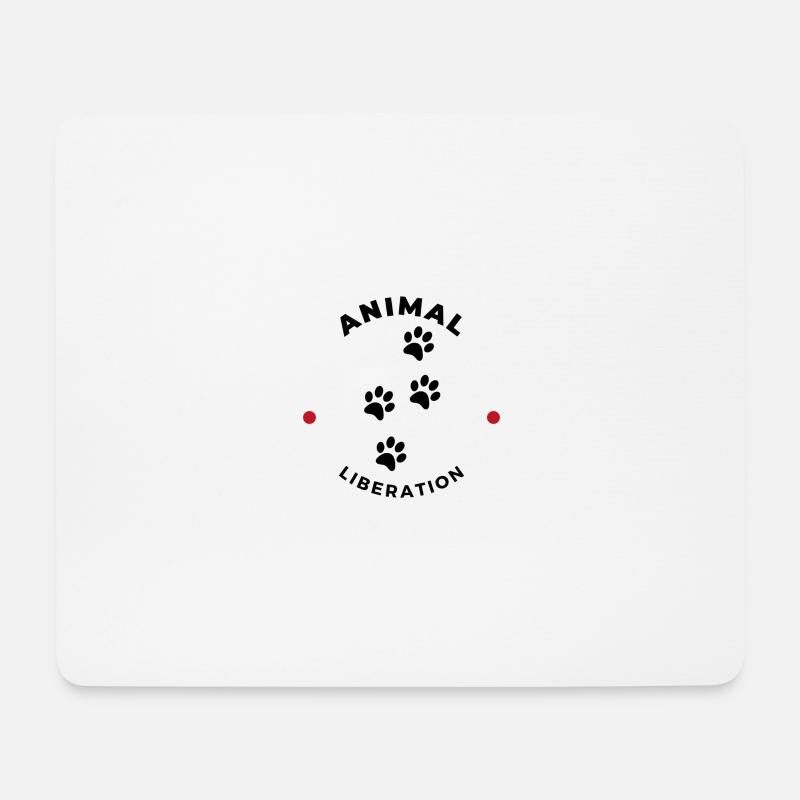 Animal Liberation - Mousepad (Querformat) - Weiß