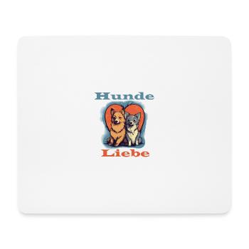 Hunde Liebe - Mousepad (Querformat) - Weiß - Vorne