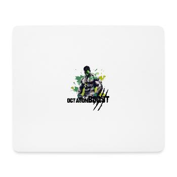 Octagon Beast Kampfsport MMA - Mousepad (Querformat) - Weiß - Vorne