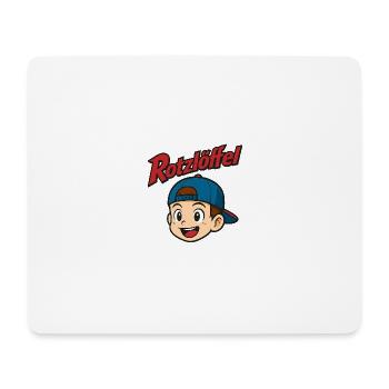 Design Rotzloeffel - Mousepad (Querformat) - Weiß - Vorne