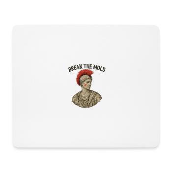 Ancient Bust with Bold Protest Motif - Mouse Pad (horizontal) - white - Front