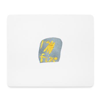 I’m Well – Conception de texte en feuille d’or - Tapis de souris (format paysage) - blanc - Devant