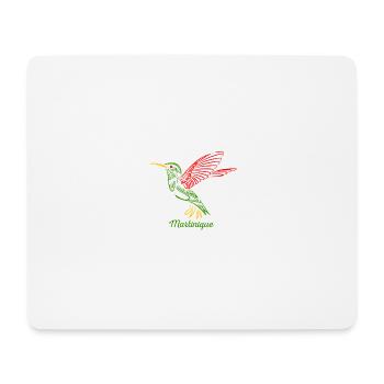 colibri_Martinique - Tapis de souris (format paysage) - blanc - Devant
