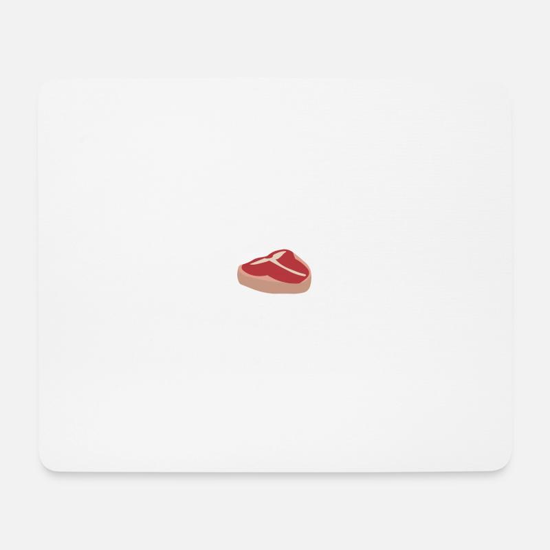 Fleisch - Mousepad (Querformat) - Weiß