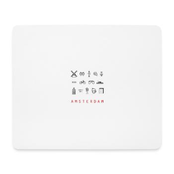 Amsterdam - Mousepad (Querformat) - Weiß - Vorne