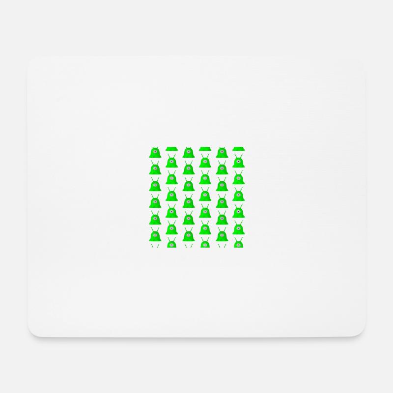 Brainslug Quadrat - Mousepad (Querformat) - Weiß