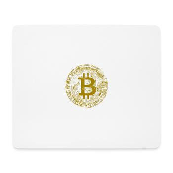 GOLD BITCOIN - Mousepad (Querformat) - Weiß - Vorne