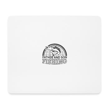 Cool Dad & Son Fishing Partners Shirt Gift - Mouse Pad (horizontal) - white - Front