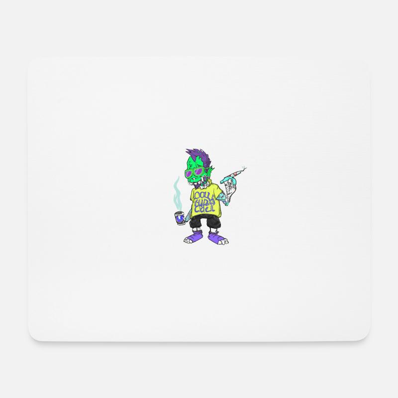 Cool zombie - Mouse Pad (horizontal) - white