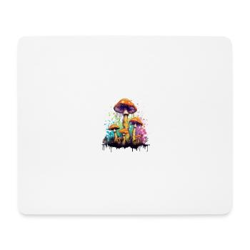 Psycho Mushrooms - Mouse Pad (horizontal) - white - Front