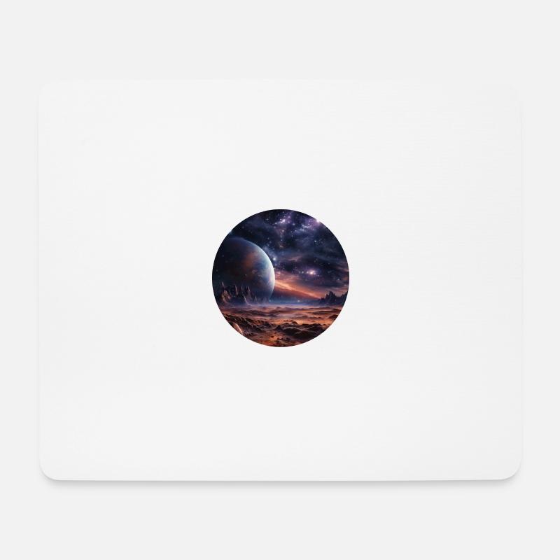 Galaktisches Wunderland - Ferne Welten - Mousepad (Querformat) - Weiß
