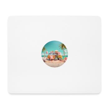 Summer holiday on the beach - shirt for holiday joy - Mouse Pad (horizontal) - white - Front