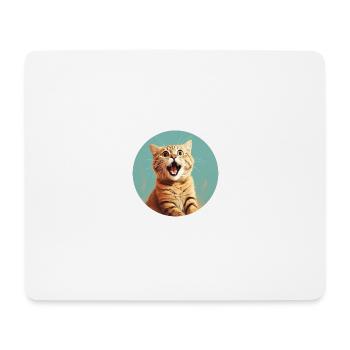 Mignon jeune chat pour tous les amoureux des chats - Tapis de souris (format paysage) - blanc - Devant
