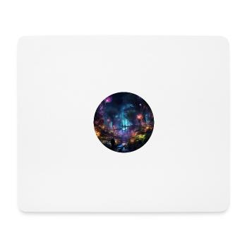 Neon Lights in the Jungle: Discover the Jungle - Mouse Pad (horizontal) - white - Front