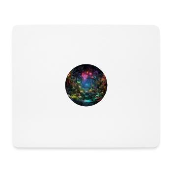 Dynamic Neon Journeys: Le monde de Neon Jungle - Tapis de souris (format paysage) - blanc - Devant