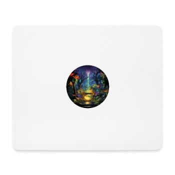 Urban Neon Adventure: Discover the Neon Jungle - Mouse Pad (horizontal) - white - Front