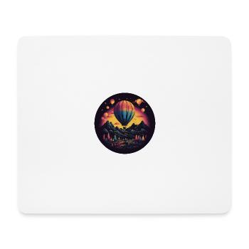 Vivid journeys into the past: balloon ride - Mouse Pad (horizontal) - white - Front