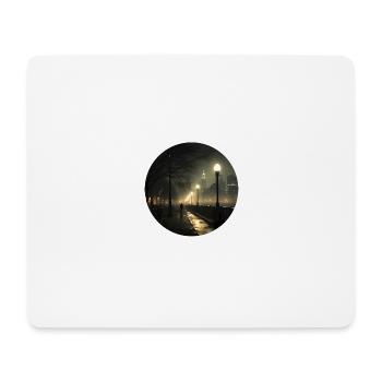 Graue Stadtgefühle: Emotionale Reflexion - Mousepad (Querformat) - Weiß - Vorne