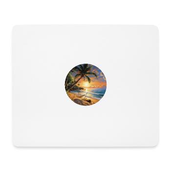 Relaxed coastal excursion: wave magic in summer - Mouse Pad (horizontal) - white - Front
