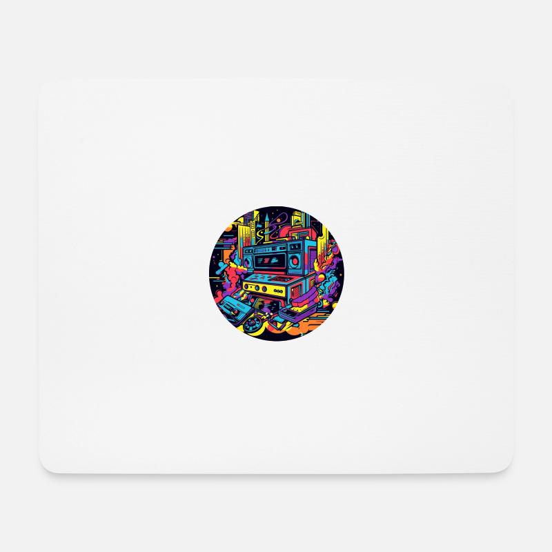 90er Revival: Das Nostalgieerlebnis - Mousepad (Querformat) - Weiß