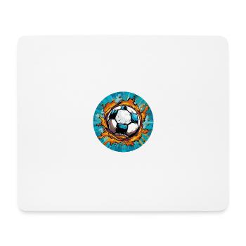 Soccer comique - Tapis de souris (format paysage) - blanc - Devant