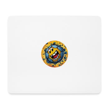 Football in comic style - Mouse Pad (horizontal) - white - Front
