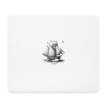 The dashing old Coeur de Breizh rig - Mouse Pad (horizontal) - white - Front