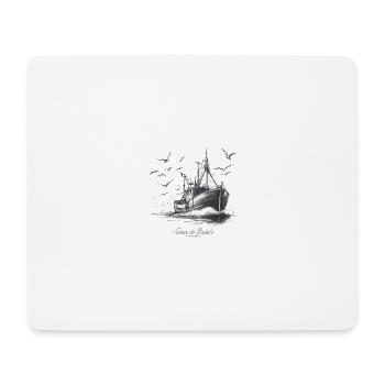 Zurück vom Angeln, Concarneau - das Herz von Breizh - Mousepad (Querformat) - Weiß - Vorne