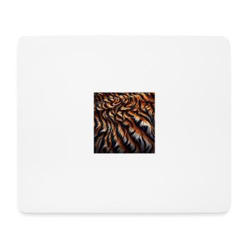 Tiger Muster Realistisch Muster Fell Raubkatze - Mousepad (Querformat) - Weiß - Vorne
