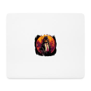 Gentoo Pingouin Drôle Joyeux Humour Danseur - Tapis de souris (format paysage) - blanc - Devant