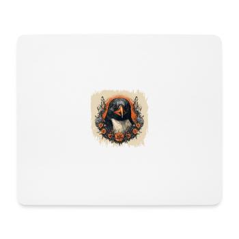dancing penguin present statement cool - Mousepad (Querformat) - Weiß - Vorne