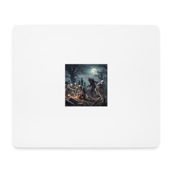 Cimetière de Skellet - Tapis de souris (format paysage) - blanc - Devant