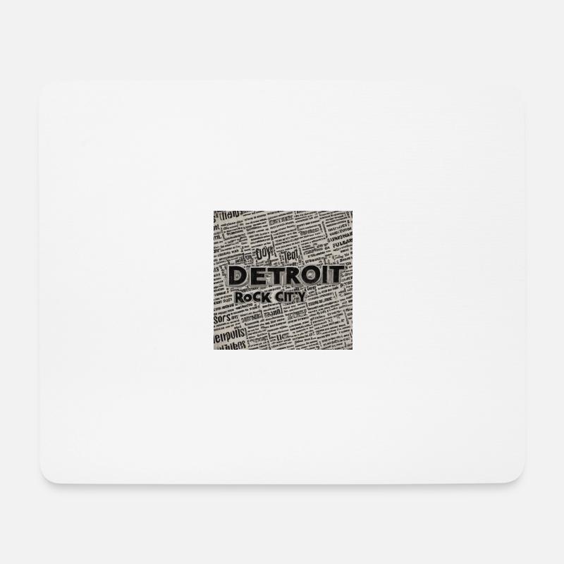 Detroit Rock - Mousepad (Querformat) - Weiß