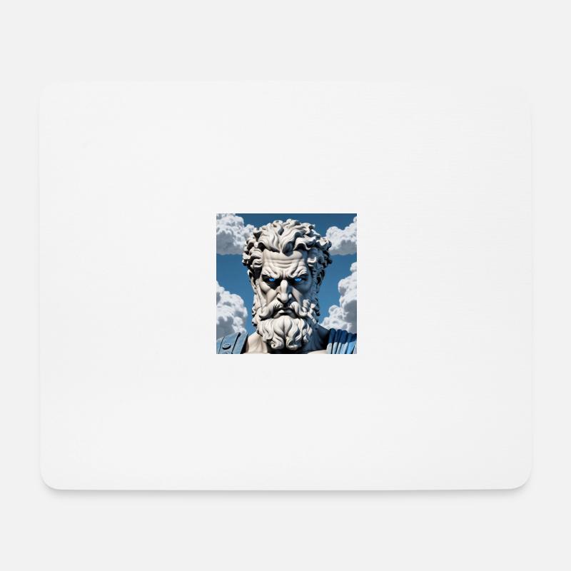 Mythos Zeus - Mousepad (Querformat) - Weiß