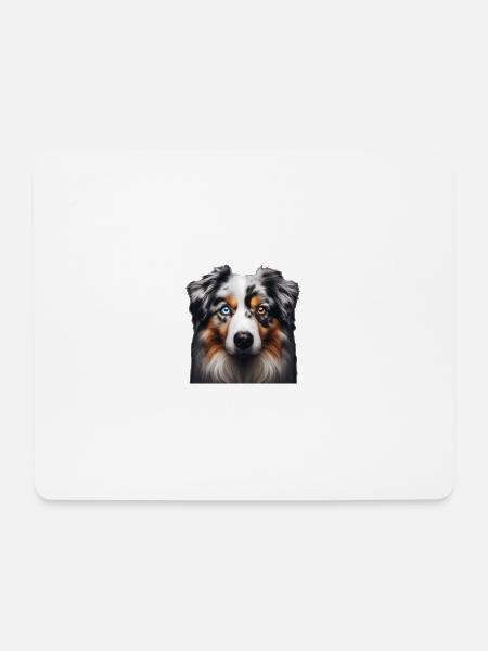 Australian Shepherd - Mousepad (Querformat) - Weiß