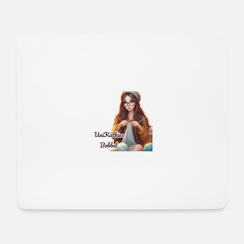 Unikathies Bobbel - Mousepad (Querformat) - Weiß