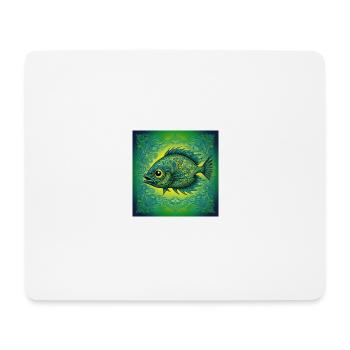 Des poissons uniques - Tapis de souris (format paysage) - blanc - Devant