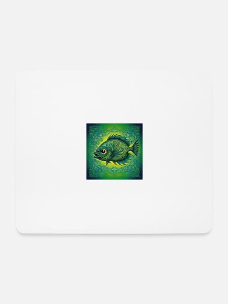 Einzigartiger Fisch - Mousepad (Querformat) - Weiß
