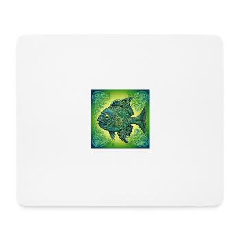 Fischer fisch Fisch - Mousepad (Querformat) - Weiß - Vorne
