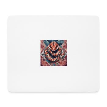 Schlange - Mousepad (Querformat) - Weiß - Vorne