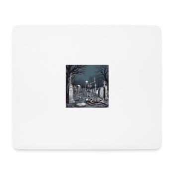 Squelette de somnambule - Tapis de souris (format paysage) - blanc - Devant