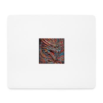 Dragon - Tapis de souris (format paysage) - blanc - Devant