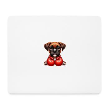 Boxender Champion - Mousepad (Querformat) - Weiß - Vorne