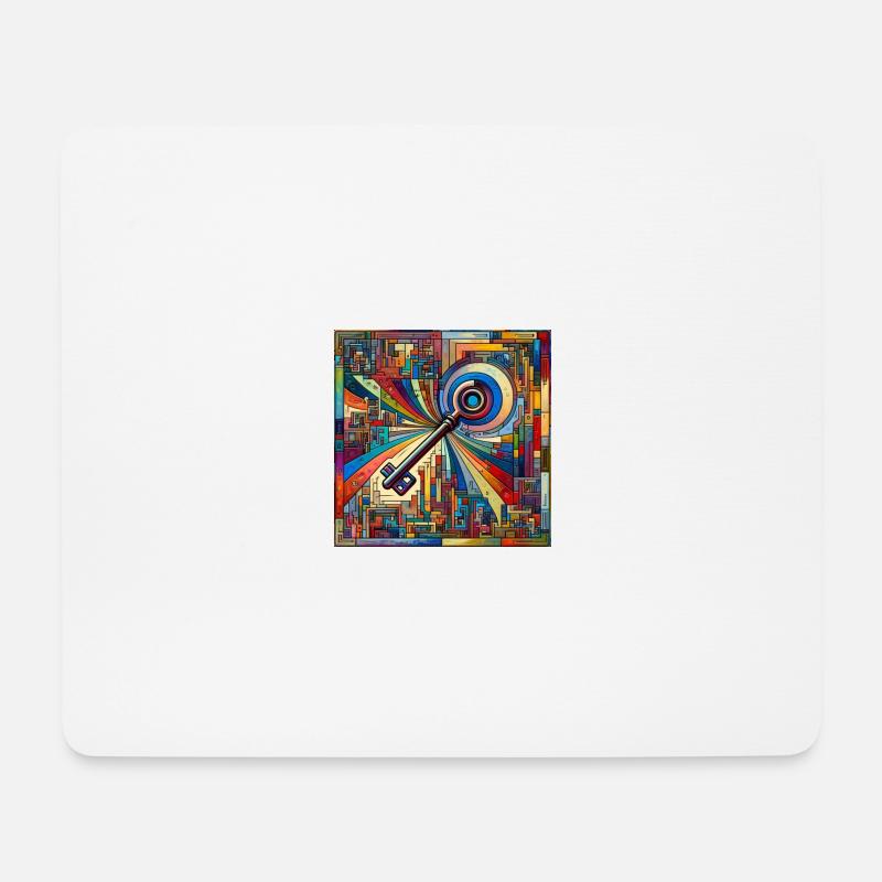 Schlüssel - Mousepad (Querformat) - Weiß
