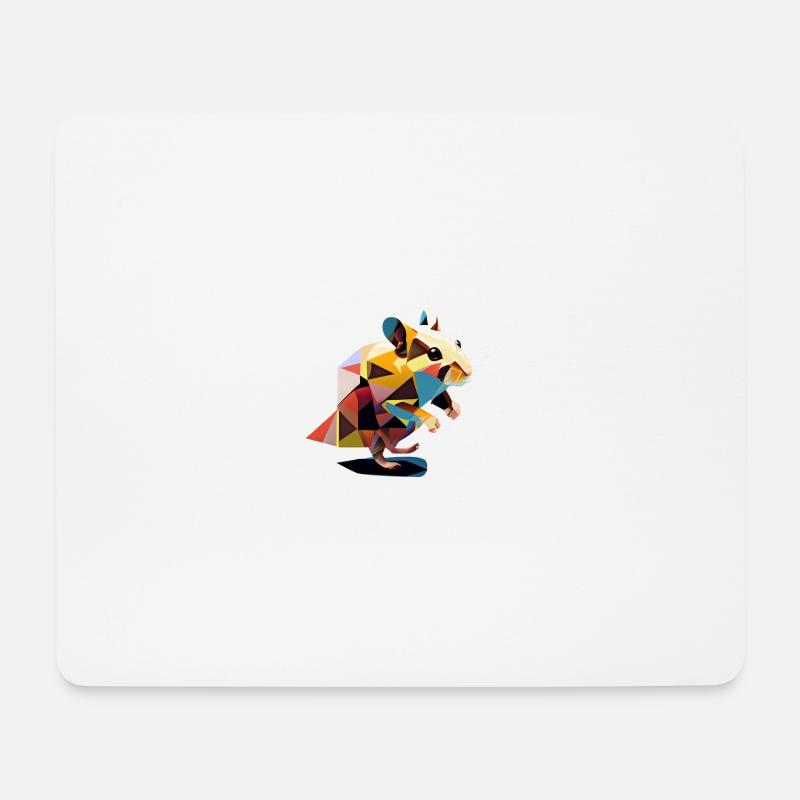 Hamster - Mousepad (Querformat) - Weiß